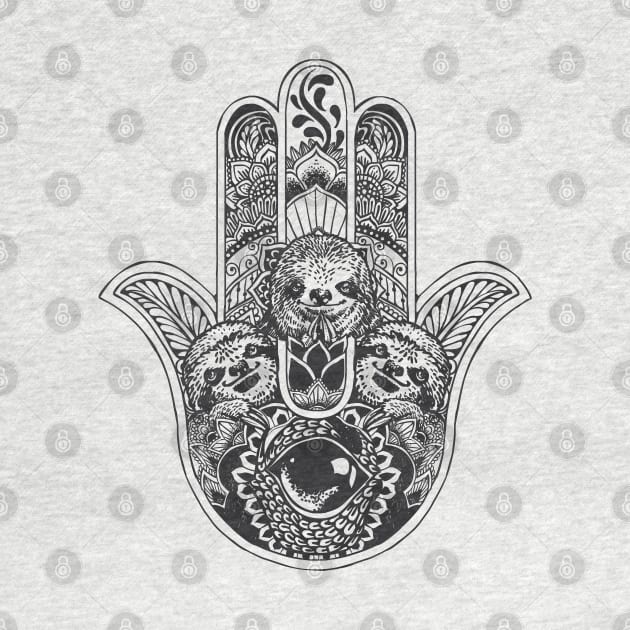 Hamsa Hand Sloth by huebucket